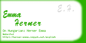 emma herner business card